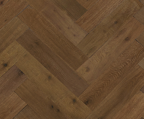 5" x 5/8" D&M Floor Artisan Home Pulpis Brown Herringbone