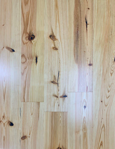 5" x 1/2" Heart Pine - Prefinished Natural