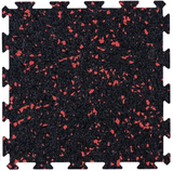 36" x 36" x 3/8" Amorim  20% Lipstick Red Interlock Rubber Floor Tiles *990' available at this price