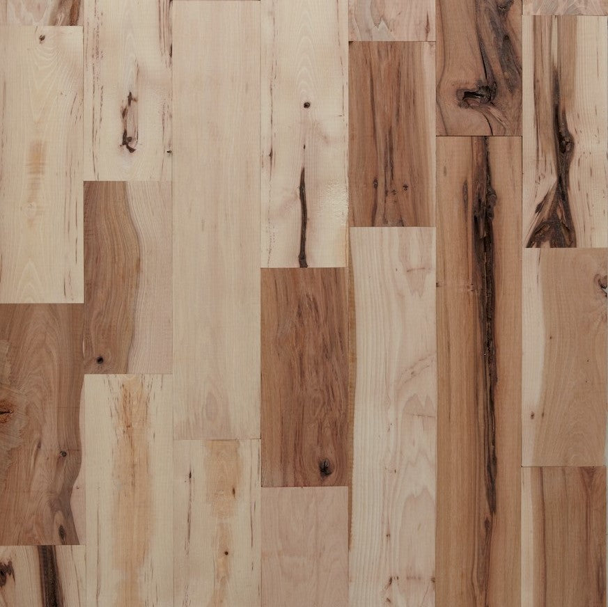 Unfinished 6" x 3/4" #3 Common Hickory | Nature Wood Floor