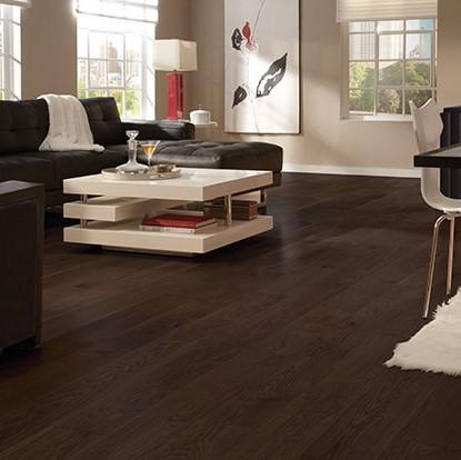 7" x 1/2" Somerset Wide Plank Collection Red Oak Midnight